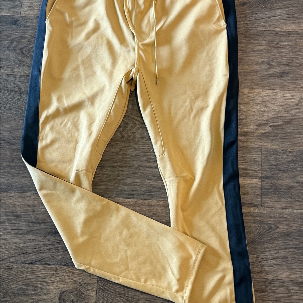PacSun Tan and Black Joggers with Sporty Design
